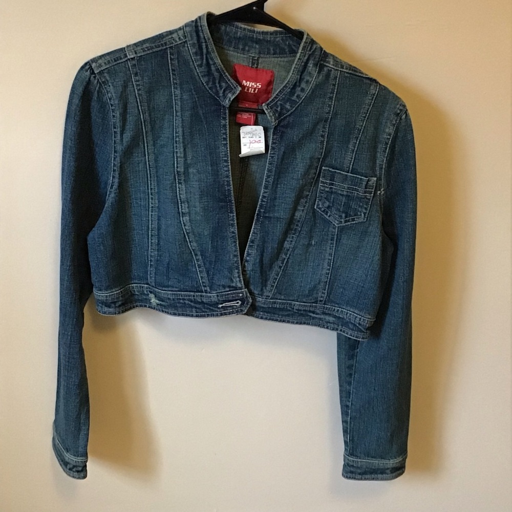 Jean crop jacket